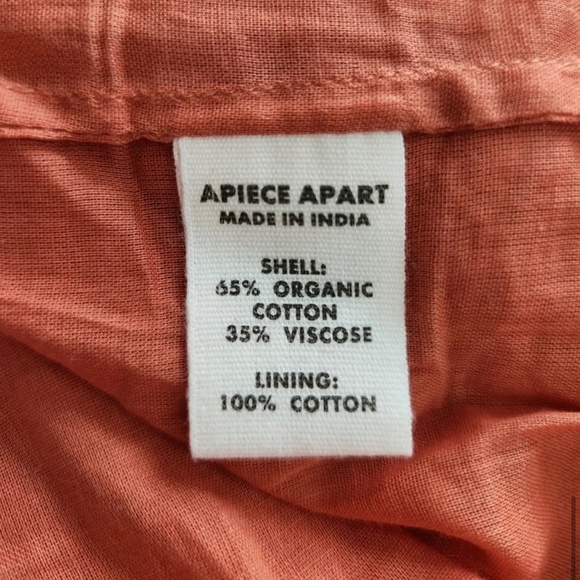 Apiece Apart Verder Mini Cotton Dress in Rosewood, size Large, EUC - Picture 9 of 9